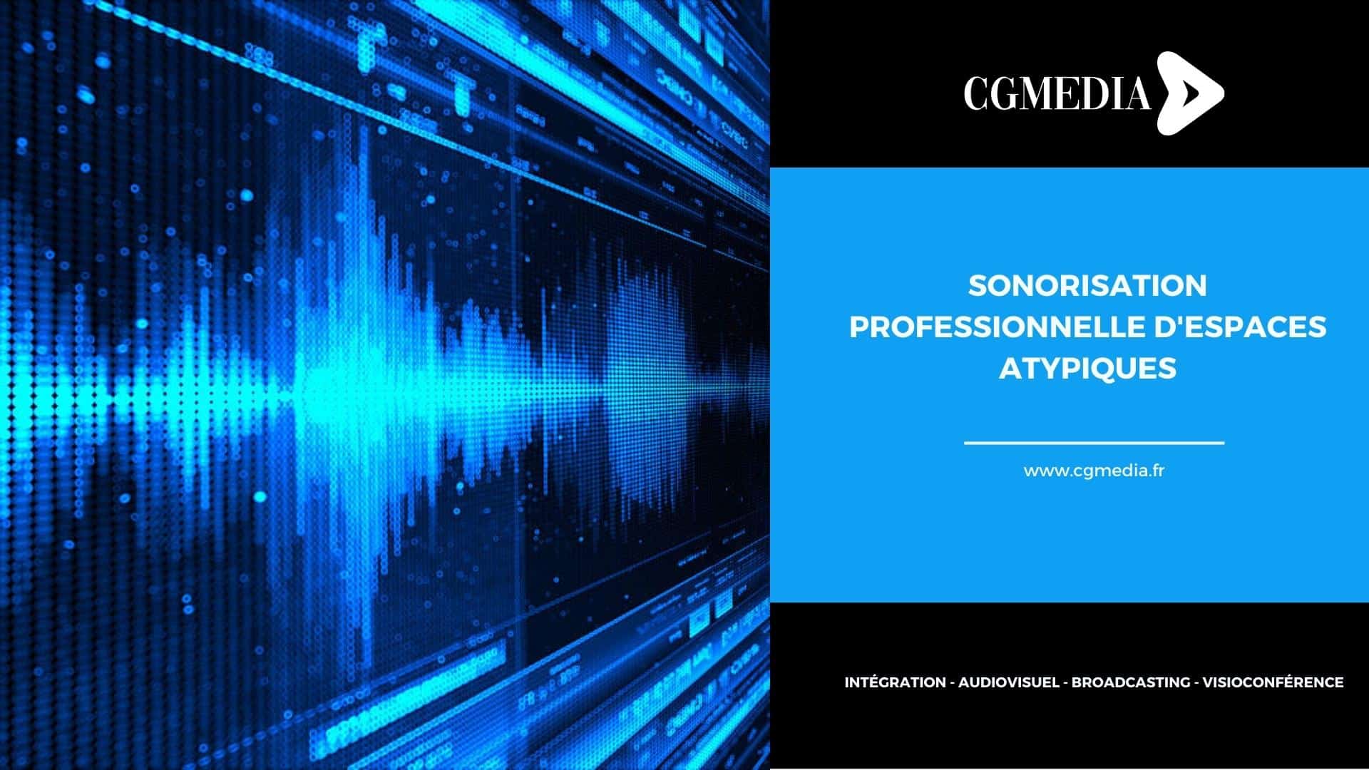 Sonorisation professionnelle d'espaces atypiques - CGMEDIA Expert en  Intégration Audiovisuelle - Visioconférence - Broadcasting